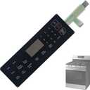 DG3400025C Range Membrane Switch Touchpad OverlayCompatible with Samsung Stove/Oven NX58R4311SS/NX58R4311SG,Replaces 4963022/AP6885265/PS12721647