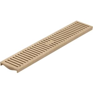 NDS 244 Spee-D Channel Drain Grate, Plastic, 4-1/8-Inch wide X 2-Feet long, for Driveways, Patios, Pool Decks and Commercial Areas, Sand