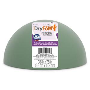 FloraCraft Floral Desert DryFōM Half Ball 3.8 Inch x 7.8 Inch Green