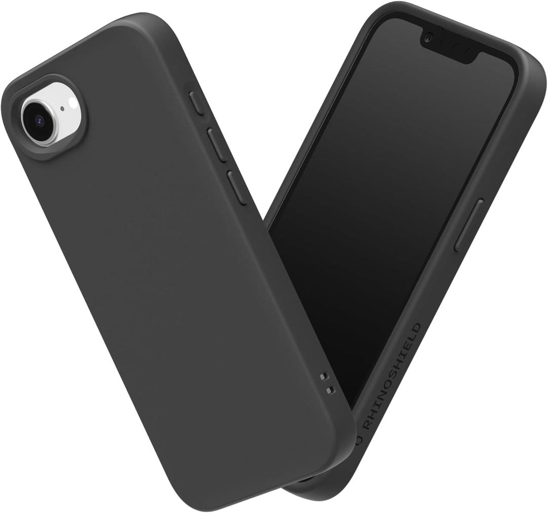 RhinoShield Case Compatible with iPhone 17e / 16e | SolidSuit - Shock Absorbent Slim Design Protective Cover with Premium Matte Finish 3.5M / 11ft Drop Protection - Classic Black