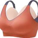 2 In 1 Silicone Breast Forms Pocket Bra Fake Boobs Fake breasts Silicone Breastplate (D cup silicone, Caramel Color)