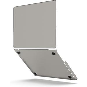 UPPERCASE GhostShell Frost Premium Hardshell Case with Scratch-Resistant Textured Matte Finish, for 2021 2022 2023 MacBook Pro 14" Apple Silicon M1 M2 Pro/Max, A2442 A2779, Gray (No Rubber Coating)