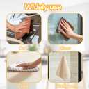 Featuman Microfiber Cleaning Rags Bulk, 10 Pcs Cleaning Towels Reusable and Washable, Dark Gray Microfiber Towel for Kitchen, Housekeeping, Bathroom