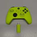 W&O Wireless Controller for With Xbox One, Xbox Series X/S, Xbox One X/S, PC, With RGB LED Light, Mappable Buttons, With 2.4GHZ Wireless Adapter Gamepad (Electric Volt)