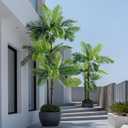Erimda 9.1FT Artificial Phoenix Palm Tree Artificial Plants Indoor Outdoor Large Faux Coconut Silk Palm Tree Tropical Fake Tree Faux Sago Palm Plant for Modern Farmhouse Yard Outside Patio Poolside