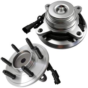 2 Pack 515143 Front RWD Wheel Bearing Hub Assembly Compatible with 2011 2012 2013 2014 Ford Expedition F-150 Lincoln Navigator w ABS