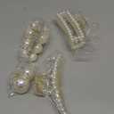 Mehayi 4 PCS Large Pearl Hair Claw Clips for Women Girls, Hair Barrette Clamps for Thick Thin Hair, Fashion Hair Accessories Headwear Styling Tools for Party Wedding