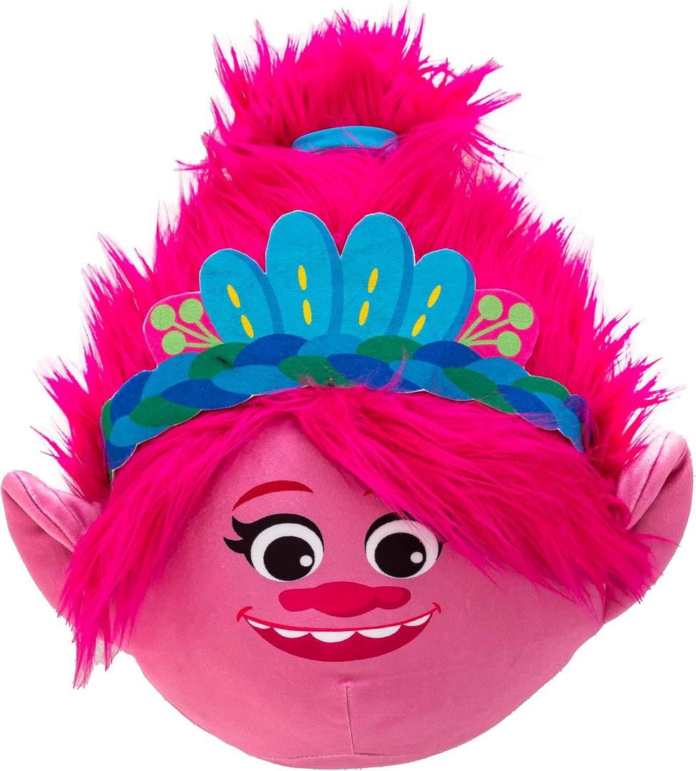 Northwest Trolls Cloud Pillow, 11" x 11", Queen Poppy