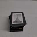 upsimples 4x6 Picture Frame Set of 10, Display Pictures 3.5x5 with Mat or 4x6 Without, Multi Photo Frames Collage for Wall or Tabletop Display, Black