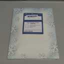 Paper Snowflakes Holiday Stationery - 80 Sheets - Frosted Blue and White Snow Design for Christmas Letters, Holiday Greetings, and Winter Events - 8.5 x 11 - For Inkjet & Laser Printers