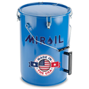 MirOil 30L 6-Gallon Oil Disposal Caddy, Fryer Grease Bucket with Lid Lock & Lock Clips, Frying Oil Disposal Storage Container, Food Safe Interior Coating, Deep Fryers Grease Container for Restaurants
