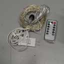 Fairy Lights Plug in,66FT 400 LEDs Waterproof Led String Lights,8 Modes Remote Twinkle Light for Bedroom Window Weddings Christmas Holiday Decoration,Silver Wire,2 Inch Led Space,Cool White