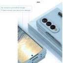 for Samsung Galaxy Z Fold 4 Case with S Pen Skin Friendly Z Fold 4 Phone Case with Pen Holder Folding Shockproof Full Protective PC Wireless Charging Case for Galaxy Z Fold 4 - DarkGreen