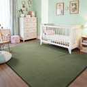 Large 6x9 Area Rugs for Bedroom Living Room, Soft Low-Pile Modern Dorm Rug | Indoor Thickened Memory Foam Non-Slip Washable Carpets for Kids Boys Girls Playroom Dining Room Home Decor, Sage Green