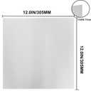 304 Stainless Steel Sheets Metal 12" x 12" x 1/32"(0.0315) Inch 304 Stainless Steel Plates 20 Gauge(0.8MM) Stainless Steel Shim Stock Plates Metal Sheets for Crafting, Stovetop, Snow Frosted Surface