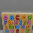Wooden Alphabet Puzzle Toys, ABC Letter & Number Puzzles for Toddlers 3 Year Old, Preschool Learning Toys for Kids, Educational Gift for Boys Girls Pack of 2