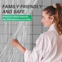 AmazerBath Long Stall Shower Curtain 36x84 Inches, Walk in Shower Curtain Plastic, Clear Shower Stall Curtain Heavy Duty Thick PEVA, Narrow Curtain with 2 Weighted Stones and 6 Grommet Holes