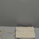 Straw Crossbody Bags for Women Summer Pearl Straw Clutch Purse Woven Shoulder Bag Vacation Handbags (Medium, Beige)