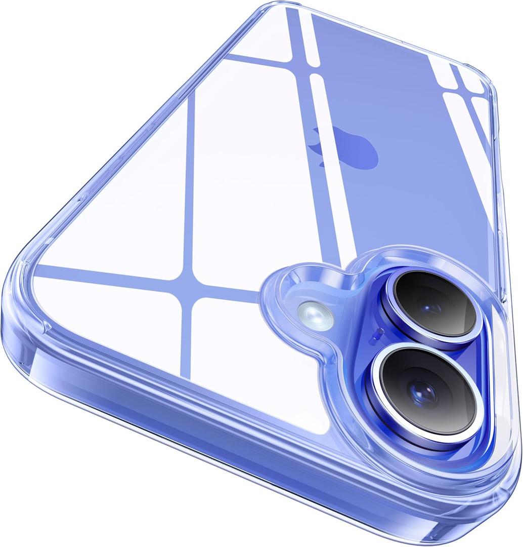 CASEKOO for iPhone 16 Case Crystal Clear, [Never Yellow Technology] [12FT Military-Grade Protection] Slim Thin Transparent Cover for iPhone 16 Phone Case 6.1 inch, Clear
