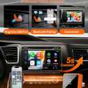 Mini Wireless CarPlay Adapter for iPhone & Android, 2-in-1 Upgraded CarPlay Wireless Adapter, 2026 WIFI6 Plug & Play Car Play Adapter, Zero Delay Fast Stable Auto-Connect, Bluetooth 5.3 USBA&C Port