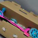 Self Balancing Kick Scooter with Light Up Wheels, Extra Wide Deck, 3 Wheel Platform, Foot Activated Brake, 75 lbs Limit, Kids & Toddlers Girls or Boys, for Ages 3 and Up (Barbie)