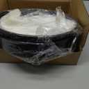 10 Inch Black Cake Pan Set of 2 - Nonstick Carbon Steel Round Cake Baking Pans with Parchment Paper, Dishwasher Safe, Durable for Large Layer Cakes, Birthday & Christmas Baking