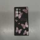 for Samsung Galaxy S23 Ultra Case, Flowers Butterfly Anti Slip Shockproof Flexibility Soft Silicone Protector Phone Case for Samsung S23 Ultra-Butterfly Black