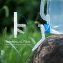 Collapsible Water Container with Spigot, 25.3 Gallon BPA Free Camping Water Storage Jug Carrier for Outdoors Hiking Backpack RV&Emergency, Survival Water Canteen-Portable Foldable Transparent