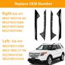 Explorer Windshield A-Pillar Molding Trim Outer&Inner Set for 2011-2019 Ford Explorer Left&Right, Replaces 926-450 926-451, Window Trim Moulding BB5Z7803145AA BB5Z7803144AA BB5Z7803137AA BB5Z7803136AA
