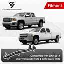 JY PERFORMANCE Rear Fuel Tank Support Crossmember Compatible for 2007-2014 Chevy Silverado 1500 & GMC Sierra 1500