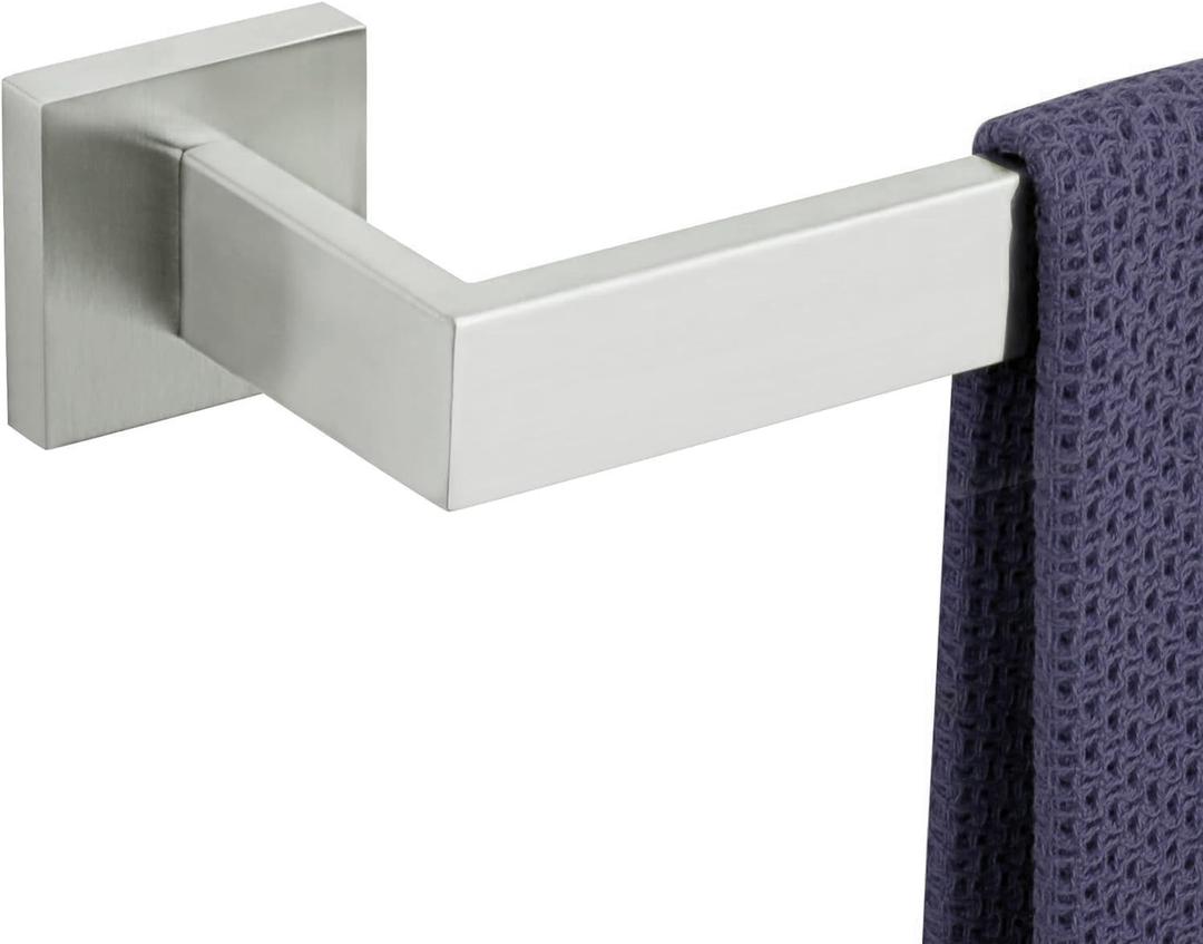 36 Inch Towel Bar for Bathroom 12/16/24/28/32/36 Inch Kitchen Towel Holder Brushed Nickel Towel Rod Wall Mounted SUS304 Rustproof Towel Rack Modern Square Design (1, Brushed Nickel, 36 Inch)