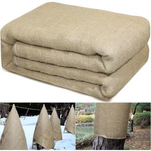 Garden Burlap Roll, 40" x 24 Feet Natural Jute Burlap Fabric Roll for Gardening Raised Bed Liners,Seed Cover,Edging,Weed Barrier,Aisle Runner Plant Cover Tree Protections (40" x 24 Feet)