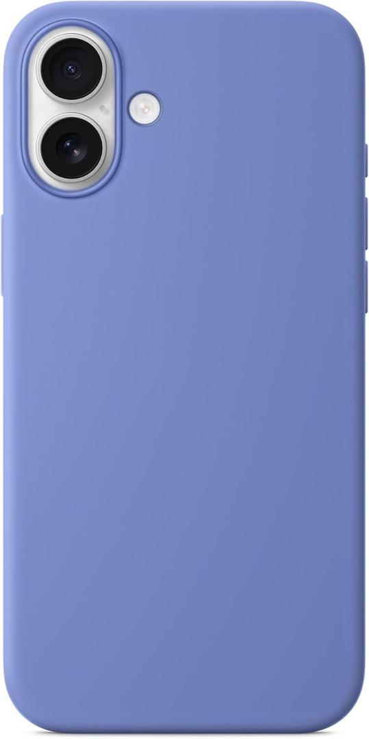 Silicone Case Compatible with Apple iPhone 16 Silicone Case with Magsafe and Camera ControlSoft Slim Back Phone Protection Cover for Women Men (Periwinkle)