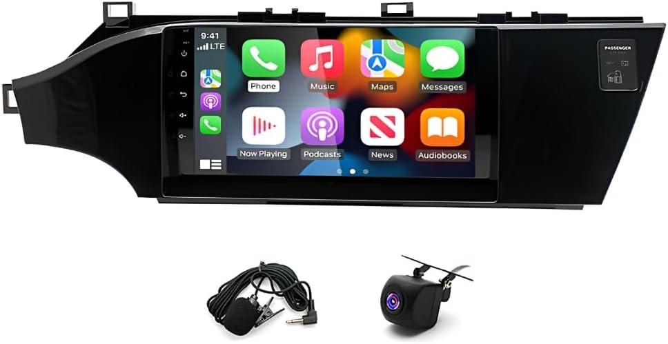 2+32G 9inch Car Radio Stereo with Carplay Android Auto for Toyota for Avalon 2013-2018 Double Din Android13 Touch Screen Car Radio Receiver w/WiFi GPS Bluetooth SWC AHD Backup Camera Mic