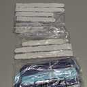 Wavwavw 24 Pcs Blue Bridal Shower Decorations Set Blue White Vintage Paper Fans Flowers Tissue Pom Poms Bloom Balls for Bachelorette Wedding Birthday Party Decorations