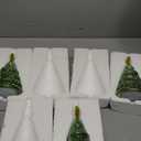 3Pcs Lighted Glass Christmas Tree Tabletop Decoration Light up Glass Christmas Tree Centerpieces Decor Xmas Table Lamps Ornaments Gifts for Home Indoor Holiday