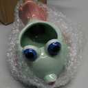 DIYOMR Tropical Fish Ceramic Planter, 5.8 Small Flower Pot Decoration Desktop Windowsill Decor,Indoor Outdoor Succulent Cactus Pot for Plant Lover (Green)