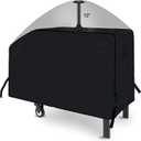 iCOVER 28 inch Griddle Cover for Blackstone, 600D Heavy Duty Waterproof Anti-UV Canvas Flat Top BBQ Covers for 28" Outdoor Cooking Gas Grill Griddles with One Side Shelf