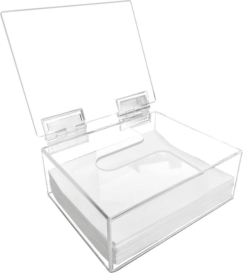 Earth Breeze Laundry Detergent Sheets Organizer - Clear Acrylic Dispenser with Lid for Laundry Room