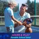 niupipo Pickleball Paddles Set of 2/4, USAPA Approved Lightweight Pickleball Rackets, Durable Fiberglass Surface with Polypropylene Honeycomb Core, Cushion Grip and Carry Bag (Blue & Purple)