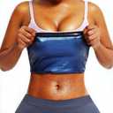 huiming Sauna Suit Waist Trimmer for Women Waist Trainer sweat band for stomach Belt Lower Belly Plus Size (XXL/3XL, Blue)