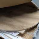 Henn&Hart Anders Coffee Table, 32" Wide,Grey (Antiqued Gray Oak)