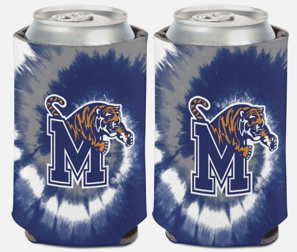 3 x NCAA University Memphis Tigers 12 oz. 2-Sided Can Cooler