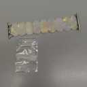 Newlibery Resin Stretchy Watch Bands Women Compatible with Apple Watch 38mm 40mm 41mm 42mm (S11/10) Tortoise Light Bracelet Beaded Elastic Strap for iWatch Series11/10/9/8/7/6/5/4/3/2/1/SE/Ultra (S) (Ivory White)