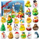 Advent Calendar 2025, Rubber Duck 24 Days of Countdown Christmas, Fun Duckie Bath Toys for Toddlers, Baby Shower Party Favors, Gifts Girls Advent Calendars 2025 Kids 1, 2, 3, 4, 5 Year Old, Xmas Ducks