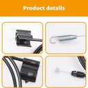 1PCS 746-04728 946-04728A Single Speed Drive Cable Compatible with Troy-Bilt TB210 TB200 Rotary 15102 Replace MTD 746-04728 946-04728A 946-04728A 946-04728