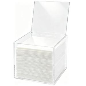 KissYou Acrylic Box Clear Storage Contanier Plastic Hinged Lid Box Coffee Pod Holder Wedding Candy Box Transparent Display Box with Lid