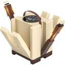 Heapsion 6-Arm Shoe Dryer and Deodorizer, Fast 360 Drying in 15s with Rose Salt Box, Foldable Boot Dryer with Timer for 3 Pairs, Portable for Travel, Home, Gym