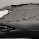 Black Car Seat Covers Only Front 2pc - Breathable Faux Leather Universal Seat Covers for Cars, Automotive Protector Fit for Most Sedan SUV Pick-up Truck