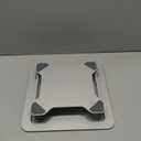 Sturdy and Portable Ergonomic Laptop Stand for Desk, Adjustable Riser, Fits all Laptops and Notebooks 10-15.6 inch , Silver